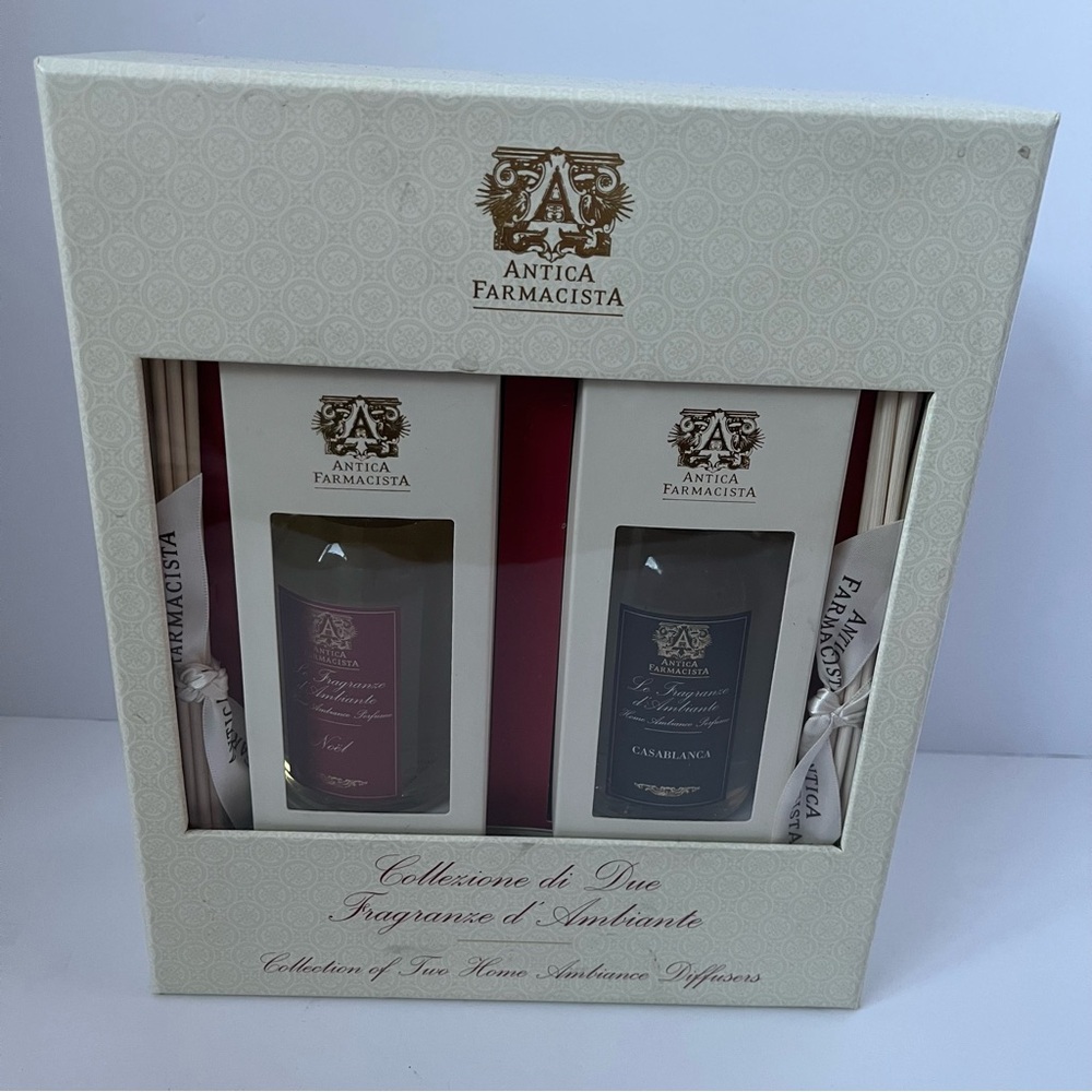 Antica Farmacista Diffuser Gift Set Casablanca and Noel 200ml RARE